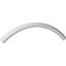Ekena Millwork 52"OD x 47 1/4"ID x 2 3/8"W x 1 1/4"P Nexus Ceiling Ring (1/4 of complete circle) CR52NE - alternate 3
